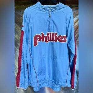 Philadelphia Phillies 2008 Cooperstown Collection Majestic Dugout Pullover XL